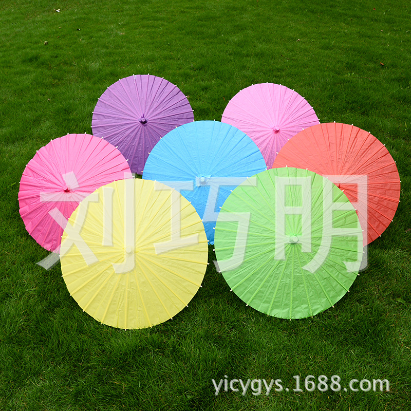 30手工绘画纸伞装饰伞儿童DIY工艺伞空白手绘礼品油纸伞彩绘国风