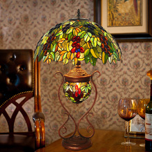 廠家直銷 18寸帝凡尼提子子母台燈提出玻璃創意卧室書房客廳燈