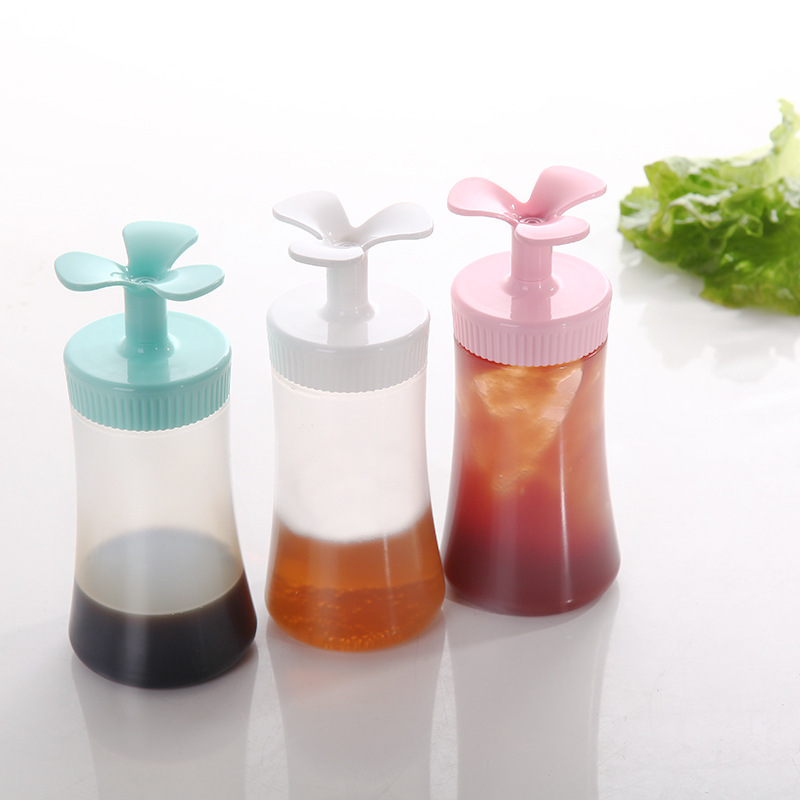 日本进口inomata塑料挤酱瓶沙拉果酱瓶调料瓶控油瓶可倒立挤压瓶