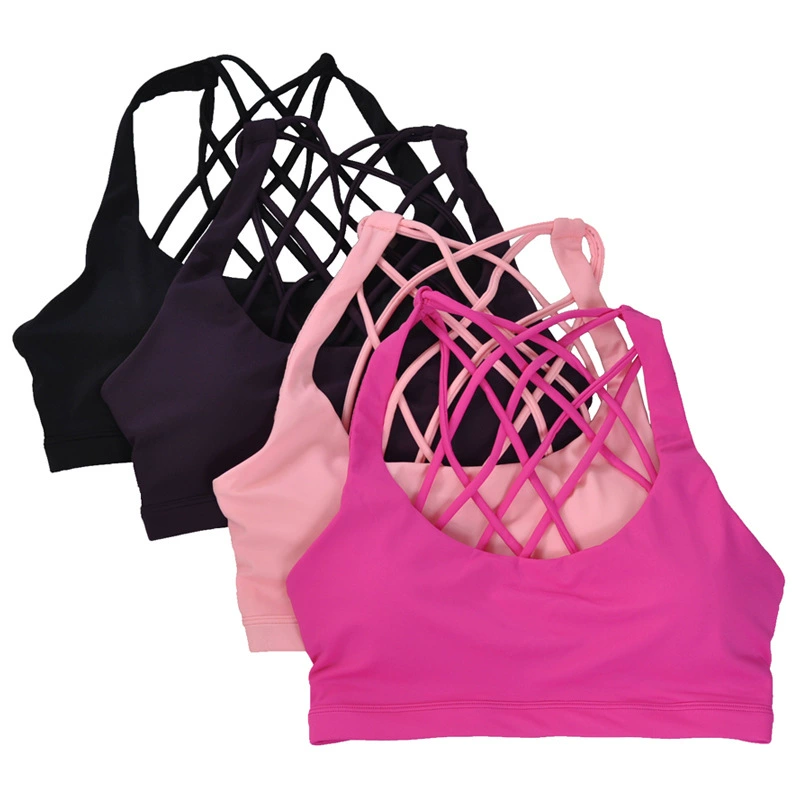 Sports Bra Wireless Yoga Top, Quick-Dry Shockproof, Beauty-Back Design, Plus Sizes S–XL