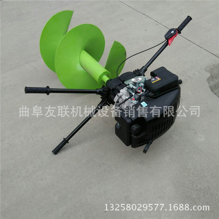 大功率52CC挖坑机四冲程汽油种植机 双人操作汽油挖坑机