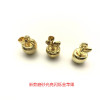 Box gold -plated small apple hanging gold -plated pendant 3D hard gold imitation gold pendant women's activity festival gift gift