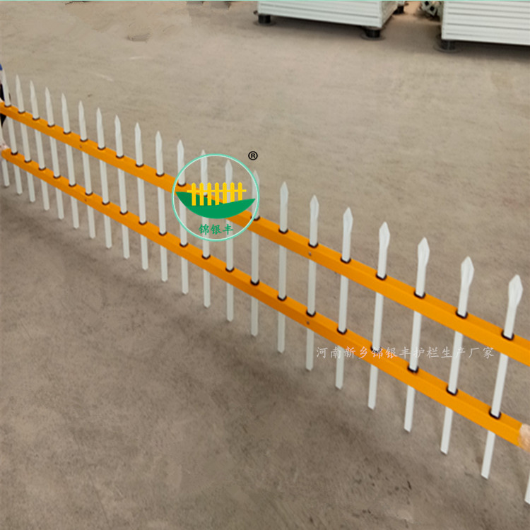 河南新乡小区锌钢草坪栅栏 园林花池护栏新乡锦银丰厂家生产