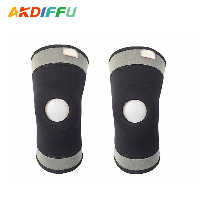 Entrega de una pieza SBR material de buceo con agujero abierto rodillera protección transpirable corriendo montañismo baloncesto deportes equipo de protección