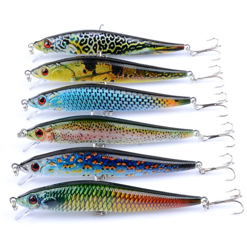 Lure bait 6-color painted plastic hard bait 10cm/10g foreign trade bionic fishing gear bait fake bait