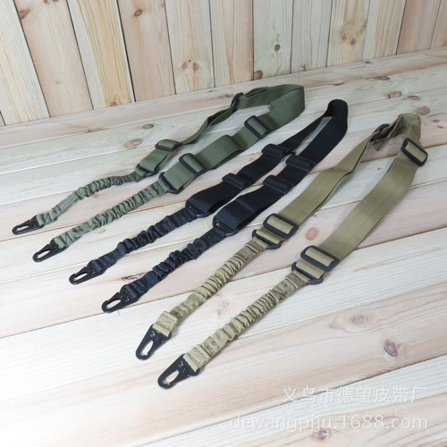 Outdoor tactical belt multifunctional canvas girdle waist chain two-point gun sling special crossbody gun rope gun belt belt