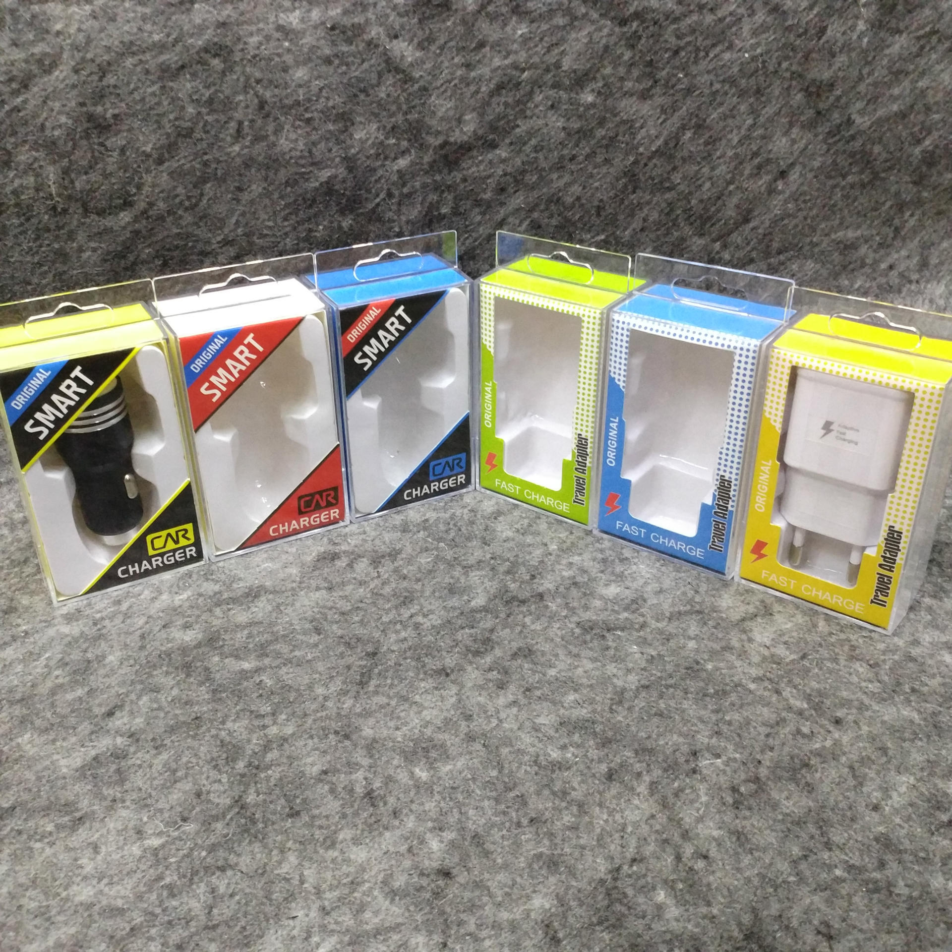 新款现货”车充，充头”单头通用水晶盒包装，工厂直销,编号：M17