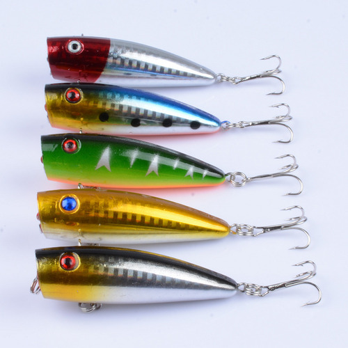 Luya bait wave lying floating water imitation fish bait 6.8cm/9g water hit set plastic hard bait fake bait black fish fake bait
