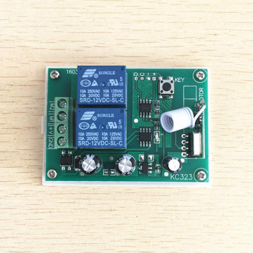 DC12V 2-way wireless remote control switch relay control board DC motor forward and reverse KR1202
