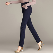 2022秋冬妈妈装中年高腰女裤长裤弹力直筒松紧腰中老年大码裤子