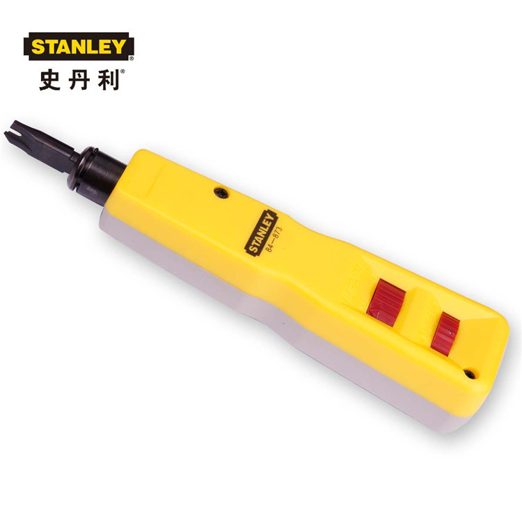史丹利端子台压接钳84-873-22 网络模块打线刀配线架打线枪卡线刀