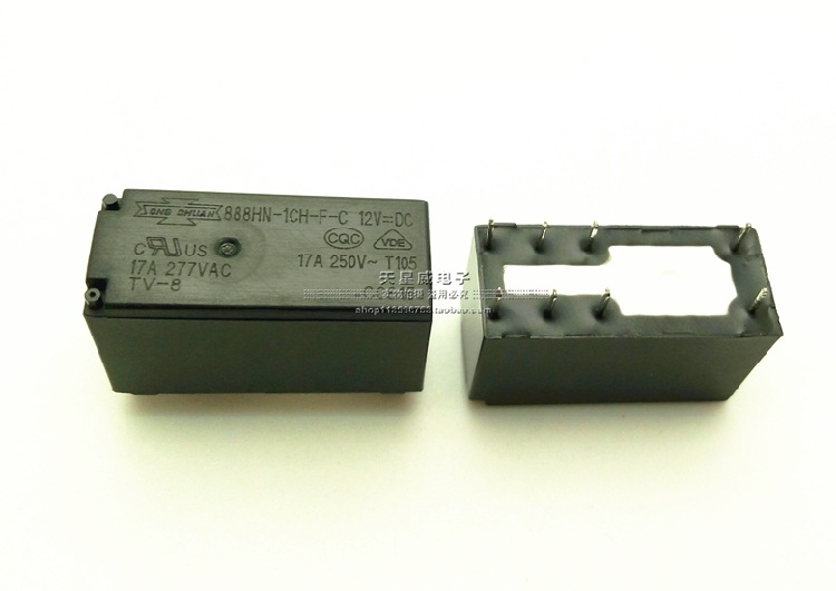 全新原装正品松川继电器888HN-1CH-F-C-12VDC DC12V 8脚 17A