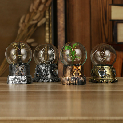 S0811-2款 创意半圆绿树铁塔星星灯 心钻空半圆桌面装饰小礼品|ru