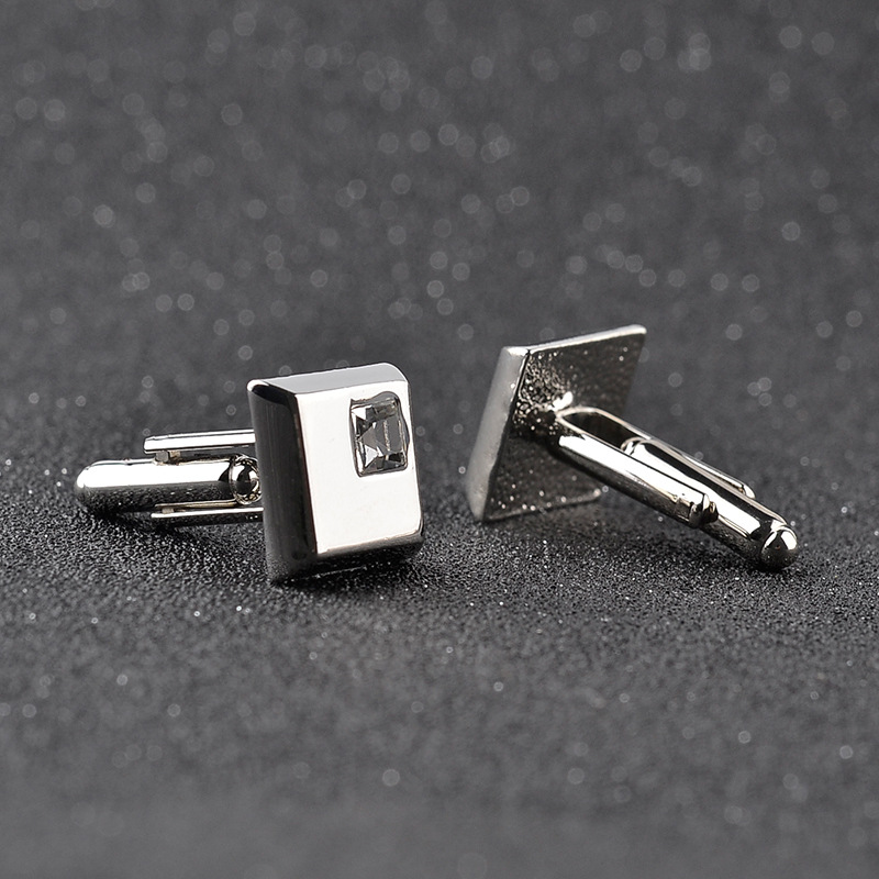 New Fashion Diamond Cufflinks display picture 7