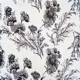 供应色织服装提花面料  水墨山居图布 中国风简约室内装饰布面料
