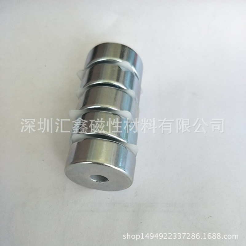 供应圆形打孔强磁铁  圆形沉头孔磁铁  镀锌方形打孔电器磁铁