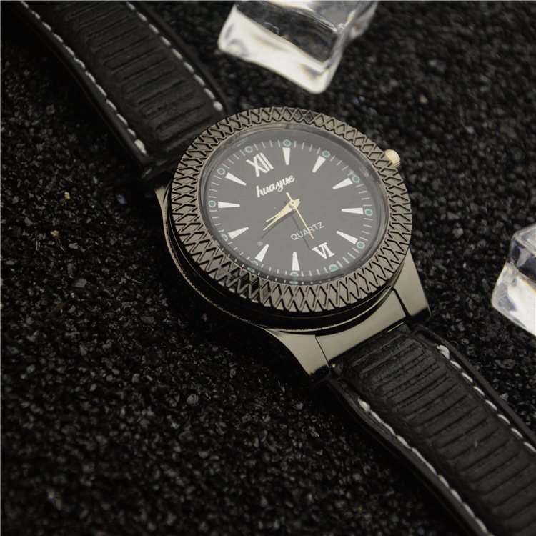 USB Rechargeable Lighter Wearable Smart Watch Cigarette Lighter Tungsten Windproof Men's Creative Metal Watch