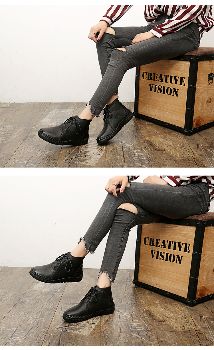 Bottes femme INFOHOMME en En cuir - Ref 3355276 Image 33