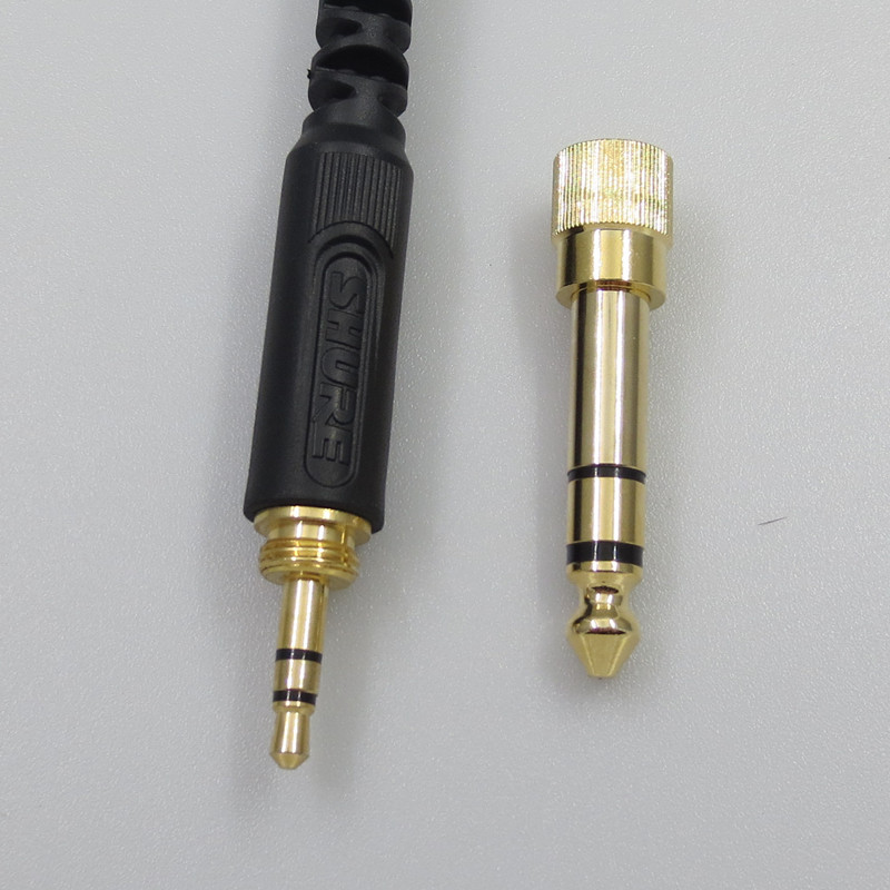 Anwendbar für shure srh1440 srh1540 srh1840 kopfhörer kabel mmcx schnitts telle audio kabel 6,5mm gewinde adapter – Detail 4