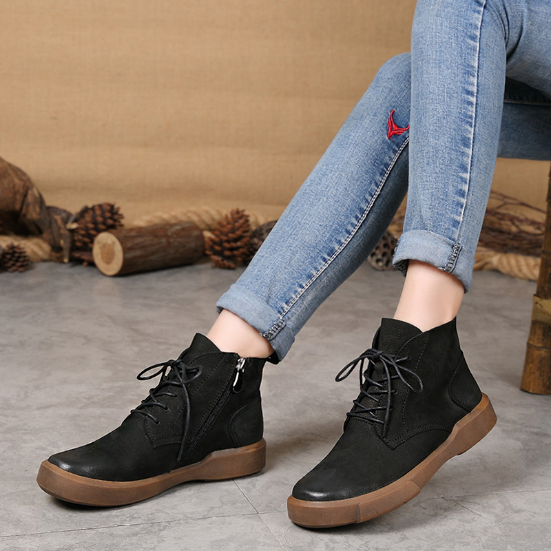 Bottes femme RUOLAN en En cuir - Ref 3354898 Image 4