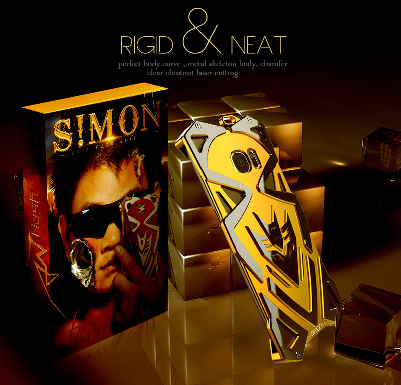 SIMON THOR Ⅱ Aviation Aluminum Alloy Shockproof Armor Metal Case Cover for Samsung Galaxy S7 Edge