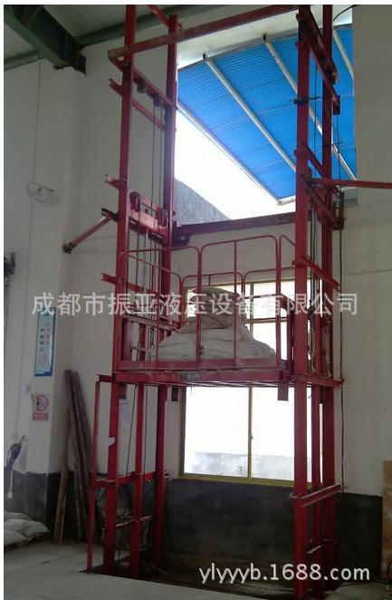 货梯升降机导轨式厂房简易电动液压货物平台双轨单轨传菜机提升机