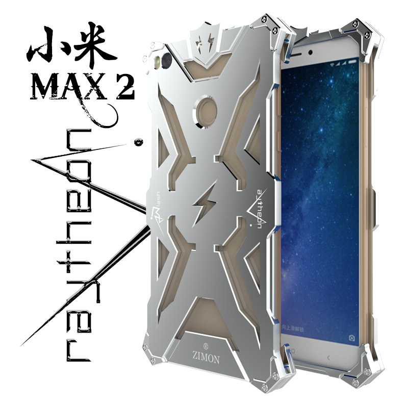 SIMON THOR Aviation Aluminum Alloy Shockproof Armor Metal Case Cover for Xiaomi Mi Max 2