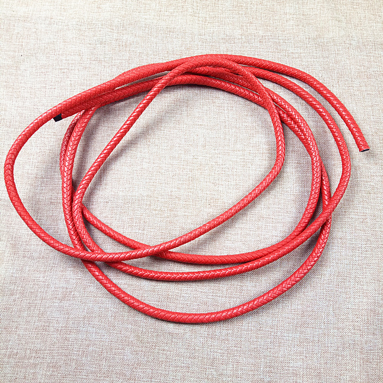 专业生产定制PU仿皮粗款编织带绳 皮绳 箱包辅料装饰宠物辅料拉绳|ms