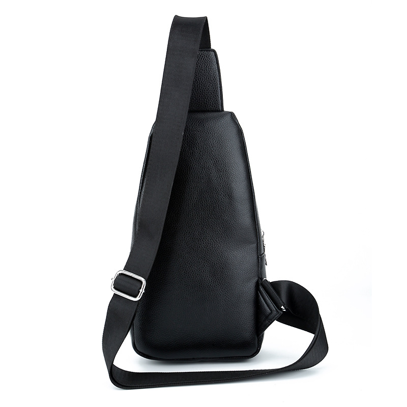 Borsa a tracolla da uomo con motivo a coccodrillo, nuova spalla singola, con testa di pesce in rilievo_voghion.com