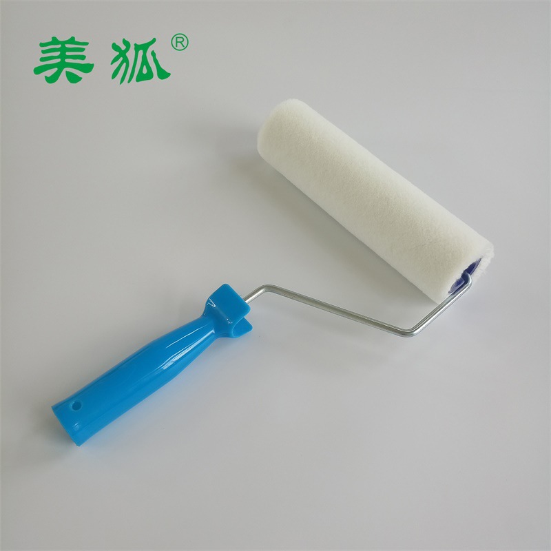 美狐牌9寸5005白羊毛滚筒刷油漆涂料滚筒刷短毛滚筒刷手动工具刷