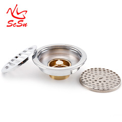 Factory-sold 12cm floor drain, all-copper, multi-colored round floor drain with quick drainage and odor-proof feature; also available in a 10cm round design.