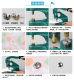 Rhinestone hollow pipe drill with drill rivet mold hardware tools hand press nailing machine manual pipe drill mold