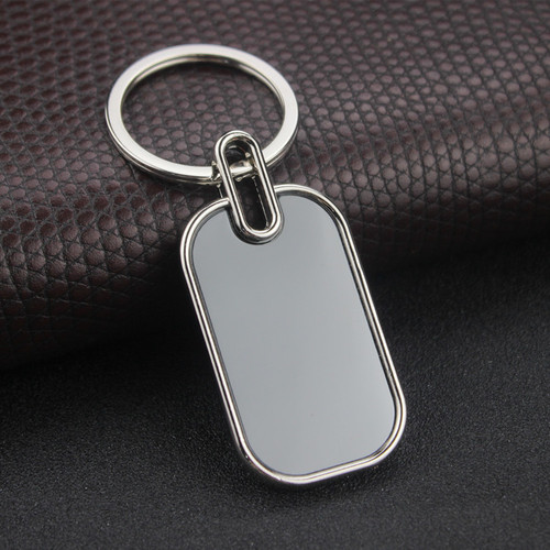 Losing prevention keychain promotional small gift car tag pendant DIY custom engraved LOGO