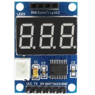 �����y��ģ�K HC-SR04�yԇ�� ����ݔ�� ���a��  �@ʾ�y���x