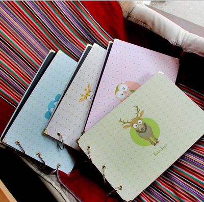 情侣礼物 创意文具十寸手工自制DIY相册 可爱照片墙 收纳送配件|ms