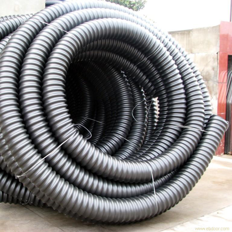 黑色电力碳素管 碳素波纹管穿线双臂管 碳素波纹管碳素管厂家