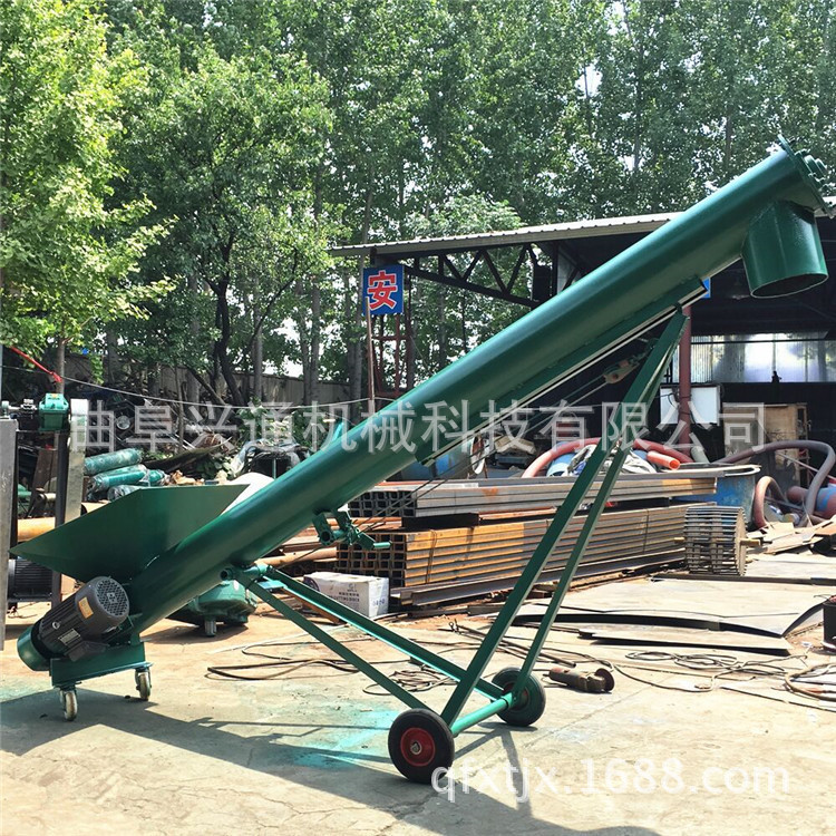 建筑物料螺旋提升机 沙子装罐螺旋提升机 219管径螺旋上料机