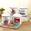 Ceramic Mark Cup Tie Link Retro -Porcelain Cup Water Capital Nostalgic Creative Tea Tank Support Gift LOGO6