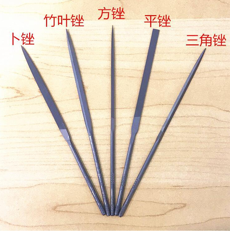 修表工具 鱼什锦细锉刀 平锉 三角锉 半圆锉 柳叶锉 方锉