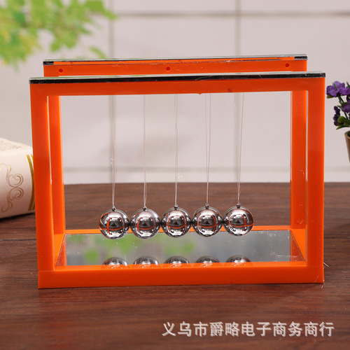 Large, medium and small color with mirror Newton pendulum ball bumper ball Newton's cradle classic home craft ornaments
