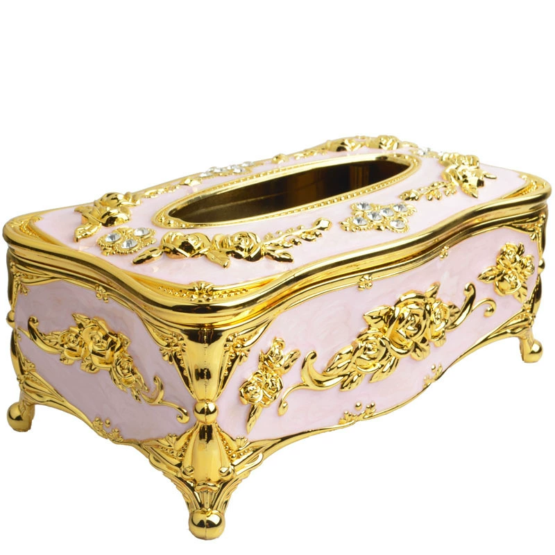 Декоративная tissue box европейский стиль, держатель салфетницы из цинк-сплава, несколько цветов