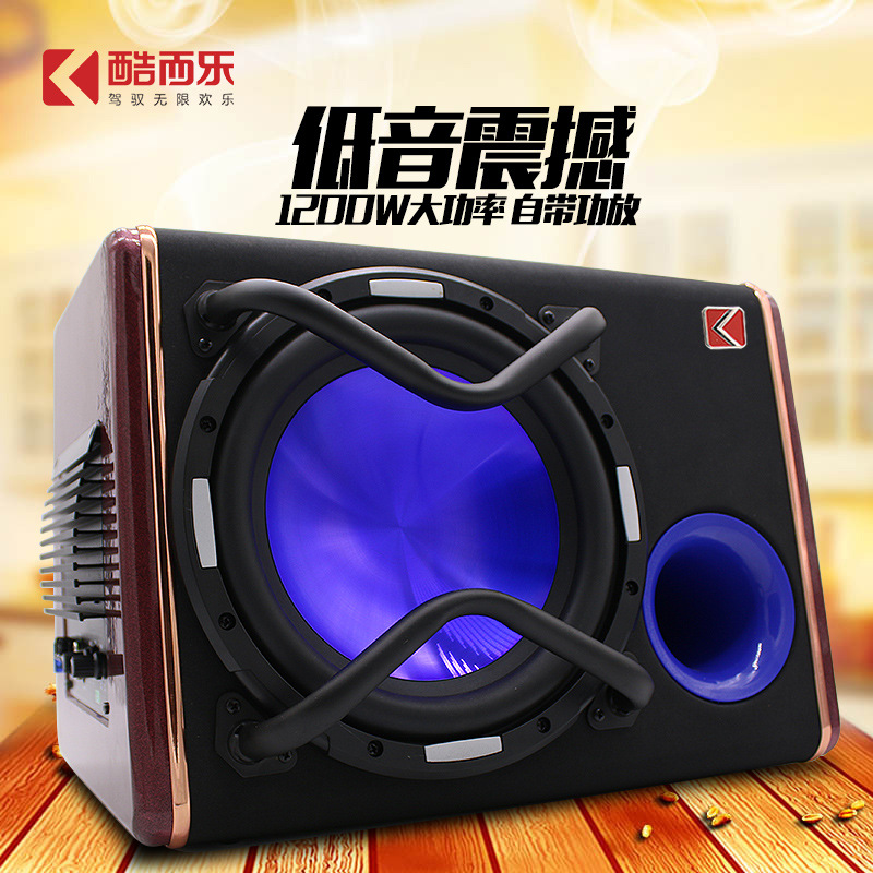 Manufactor Direct selling Active Bass 12v high-power Car audio refit loudspeaker box automobile Subwoofer 10 inch