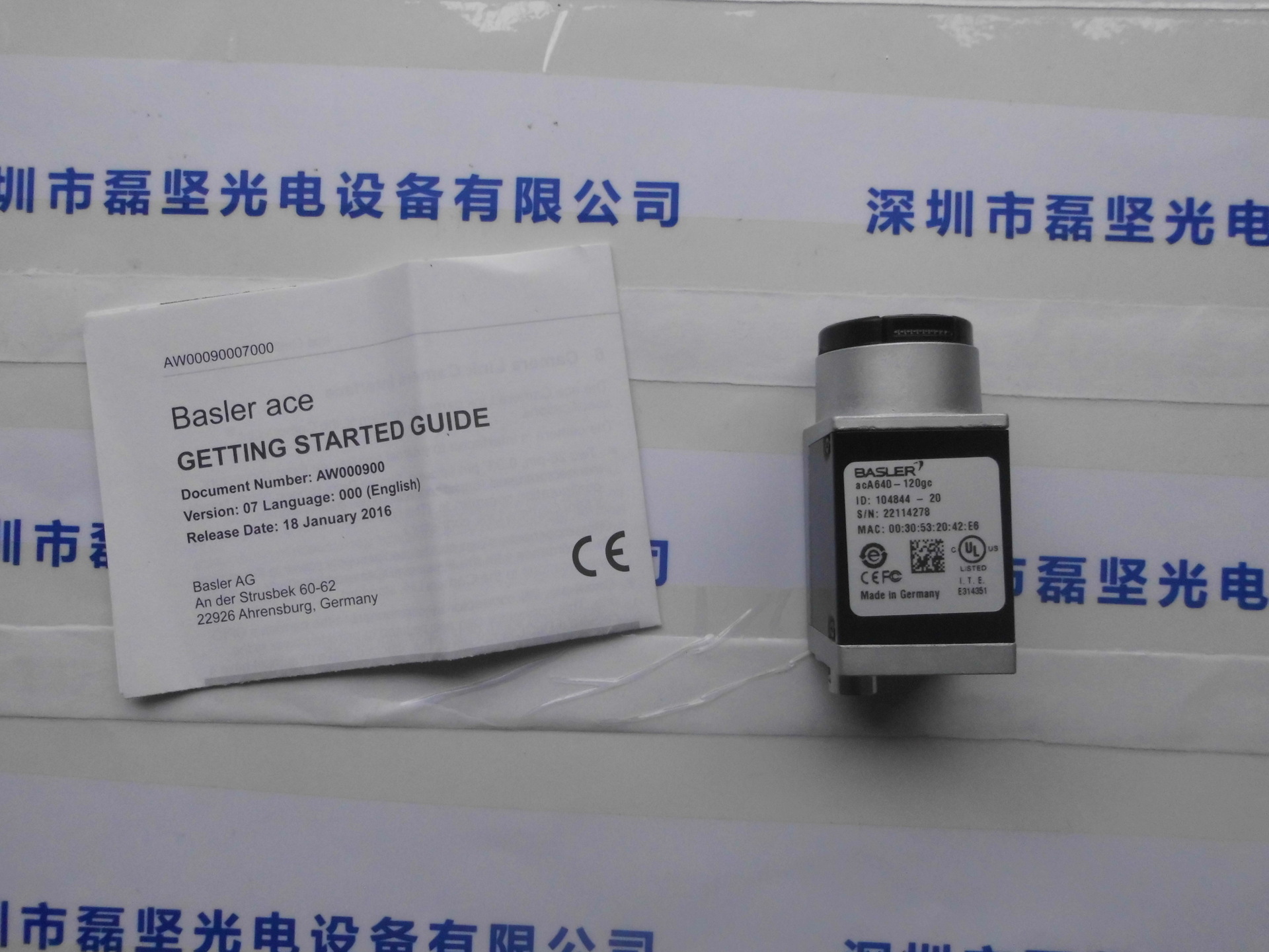 工业相机   巴斯勒BASLER 　acA640-120gc