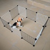 Small and medium -sized dog family pet fence cats iron wire dog fence dog cage multifunctional fence for easy disassembly and washing