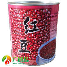 名忠红豆罐头 蜜红豆小红豆 刨冰冰沙红豆罐头甜品用3.35kg*6罐