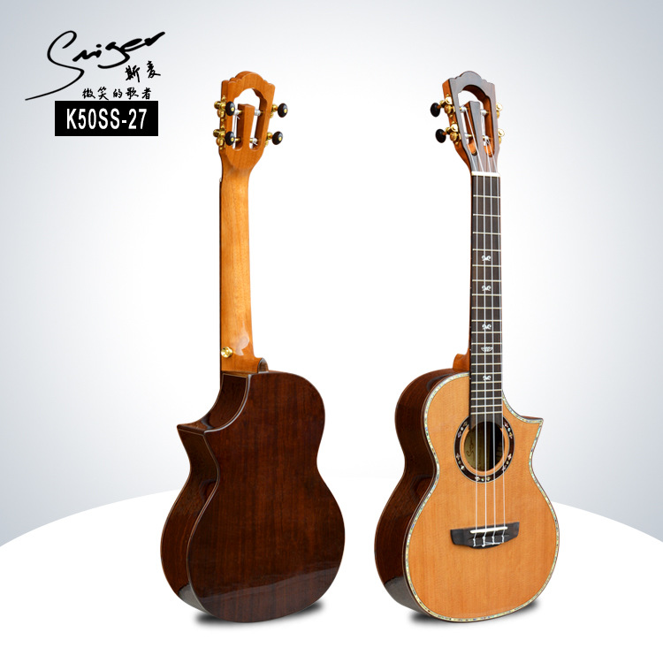 尤克里里吉他 26寸全单尤克里里 K50SS 红松玫瑰木单板ukulele