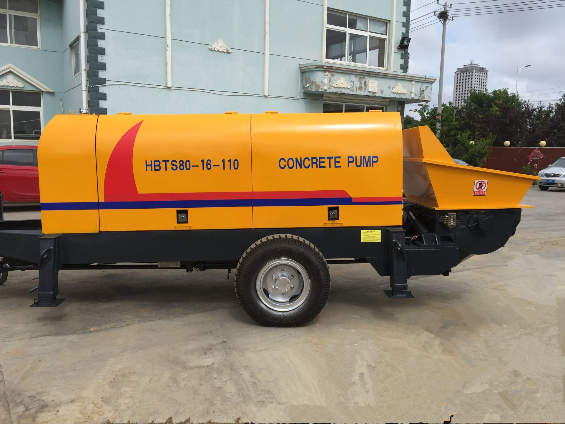 80型混凝土泵 110千瓦电机混凝土泵 打4公分混凝土泵 打150米高度