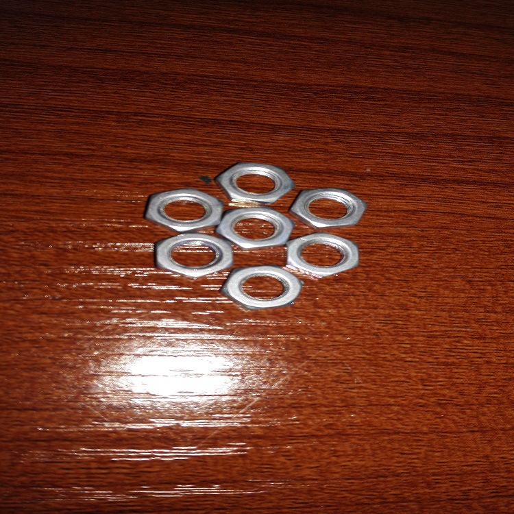 厂家产销各类电子连接器用细牙六角薄螺母M5M6M7M8M9M1012*P0.75