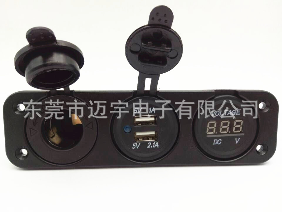 点烟器+电压表+双USB (9)