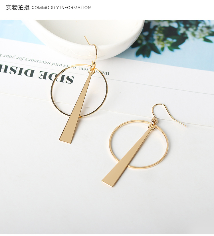 Fashion Geometric Plating Alloy No Inlaid Earrings display picture 15